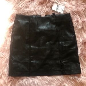 Black Leather Skirt